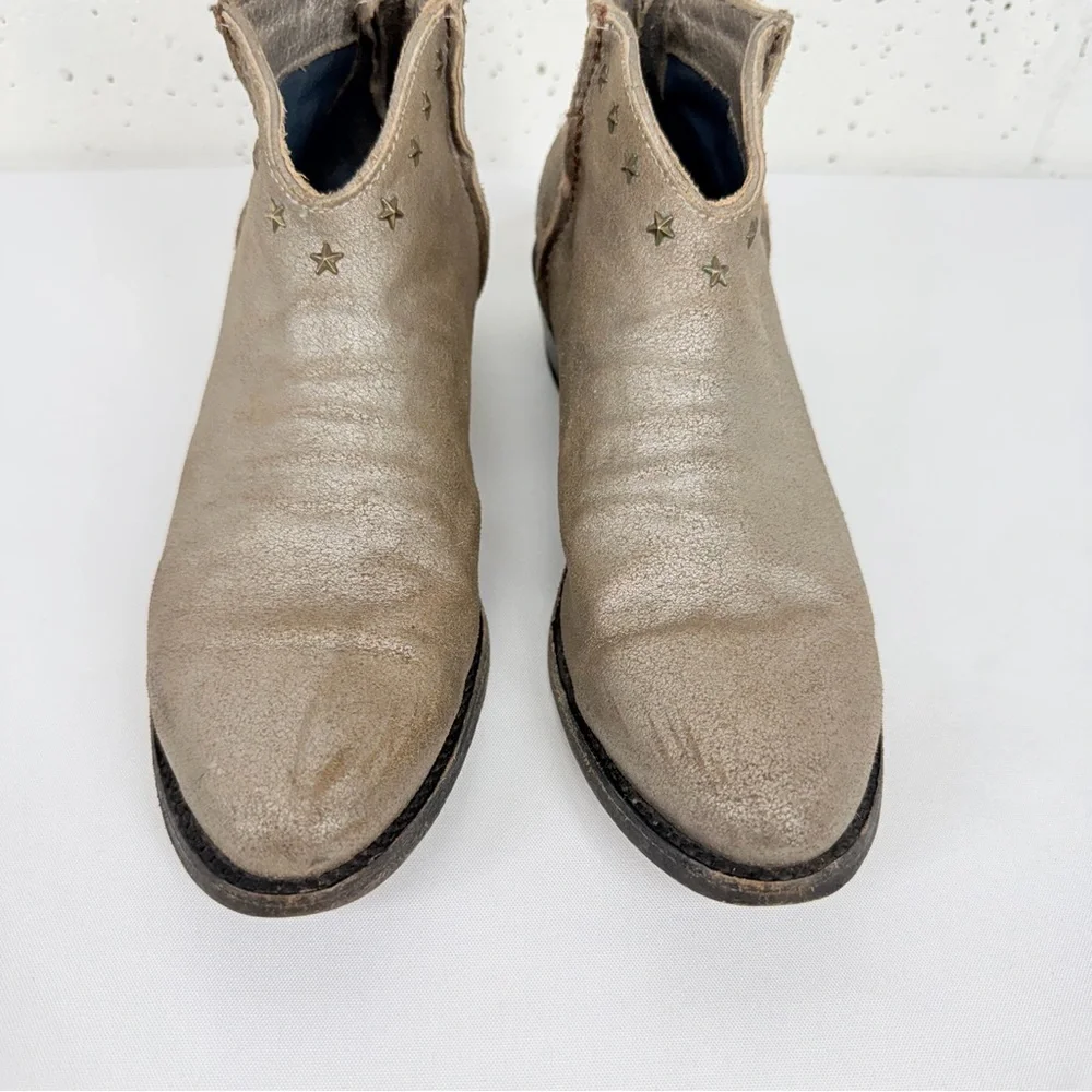 OG by Old Gringo size 6.5 Samara Star Studded Gunmetal Distressed Leather Boots